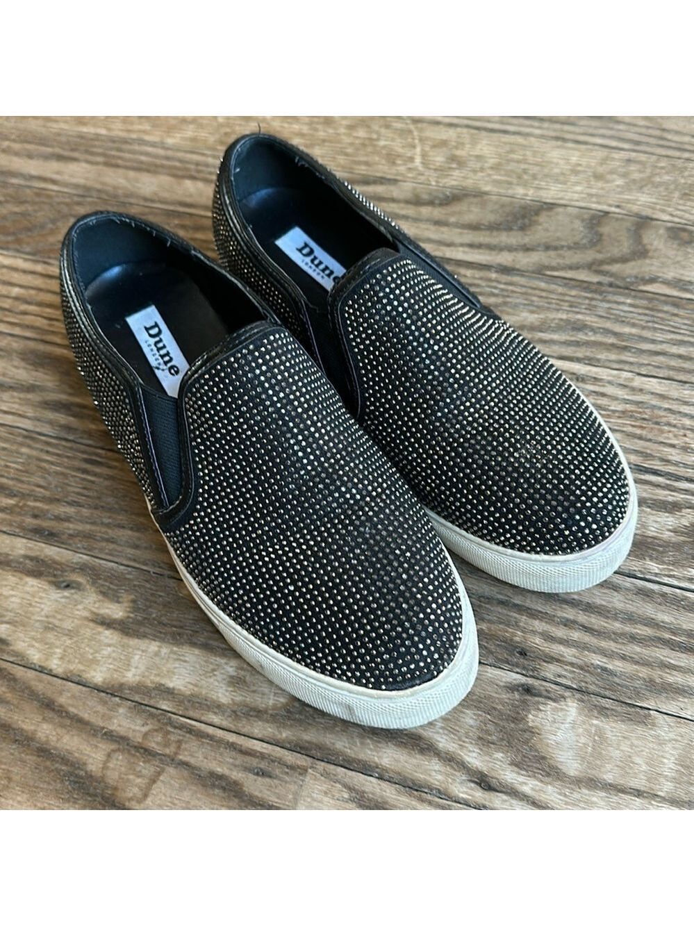 Dune Studded Flat Slip-On Sneakers Size 37 (us 6.5) EUC